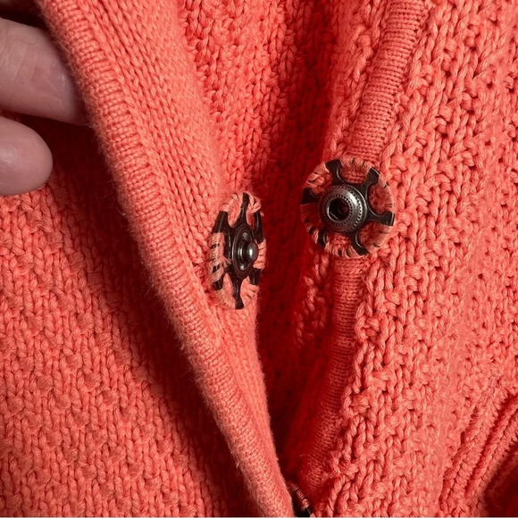 LULULEMON Post Practice Chunky knit Sweater Cardigan Size 10 - Picture 4 of 11